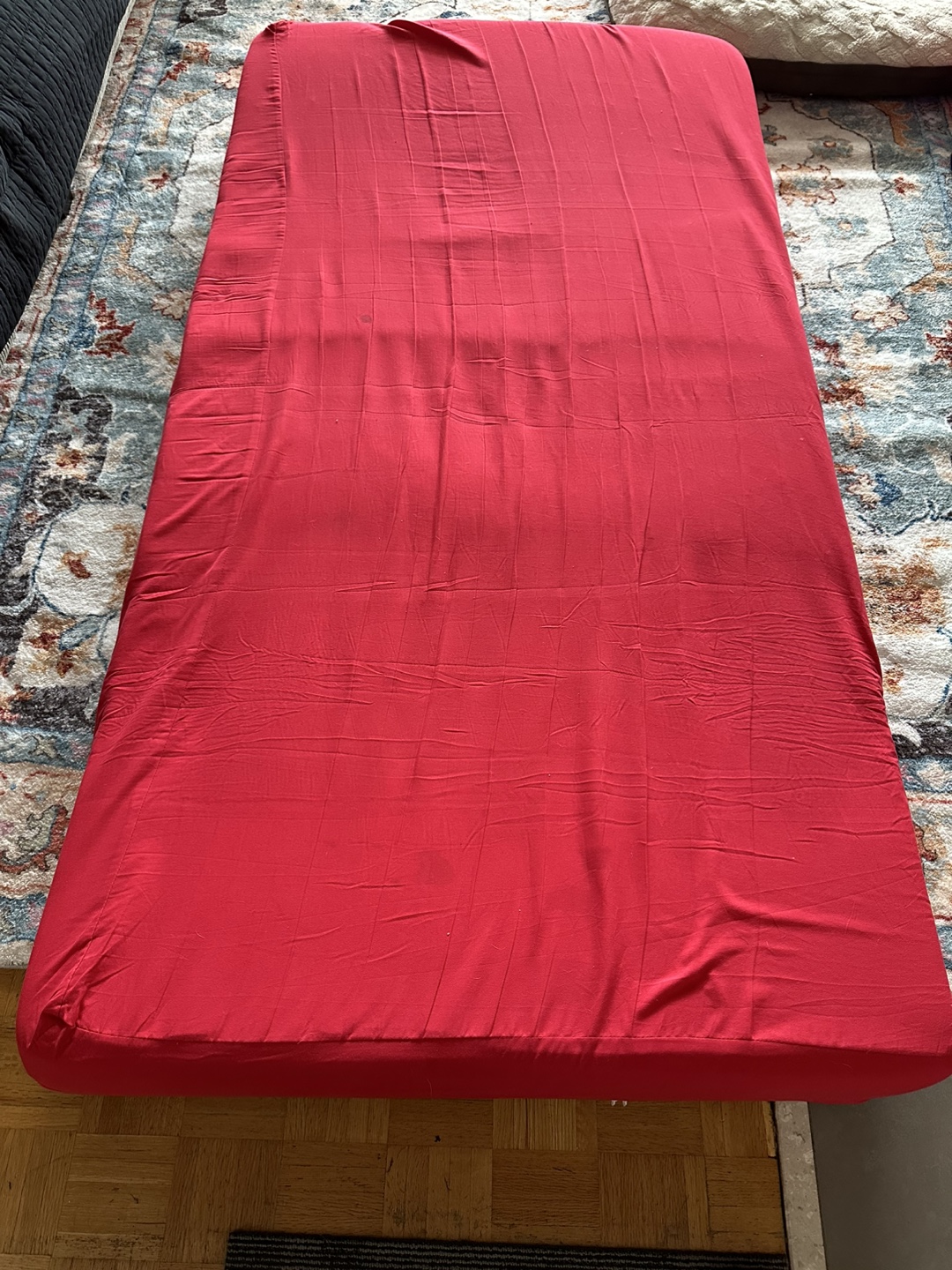 Twin Foam Mattress with mattress cover