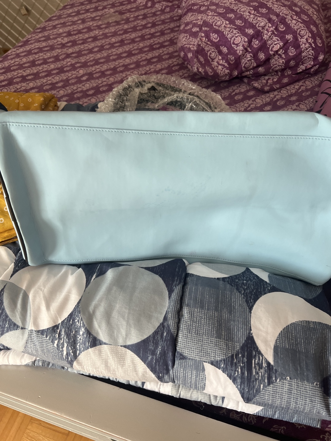 Baby Blue Heart-Shaped Design Handbag
