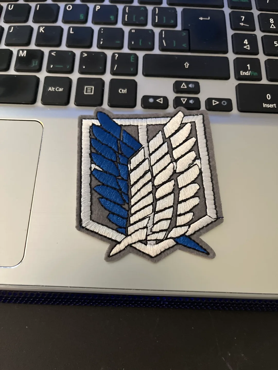 Attack on Titan wings of freedom logo patch thumbnail