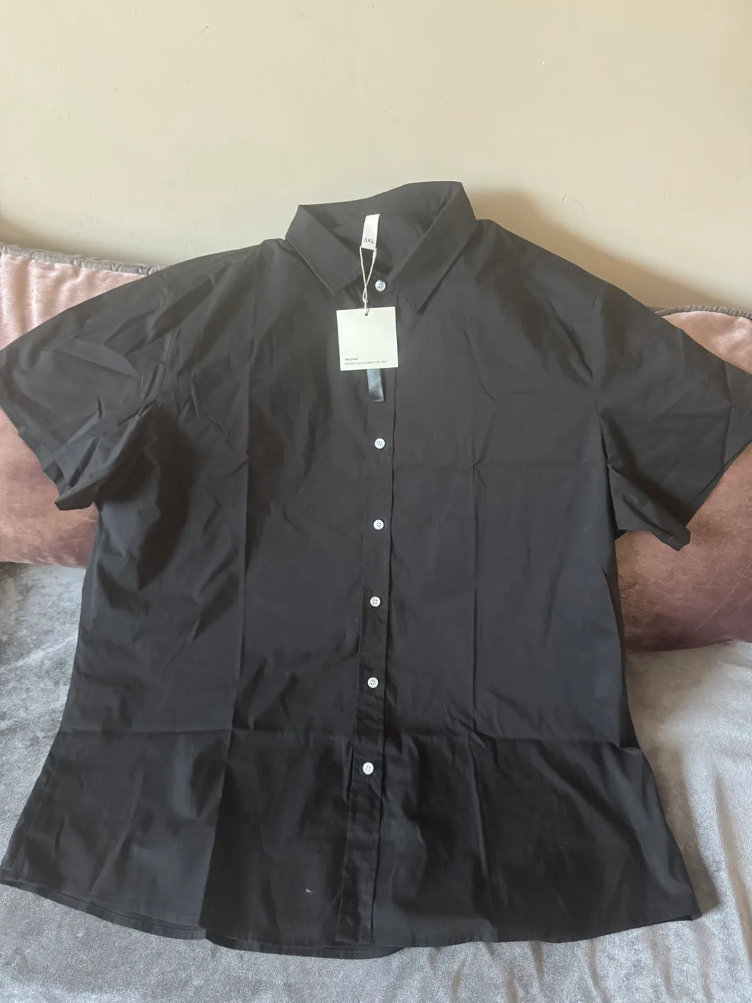 Black button-up shirt thumbnail