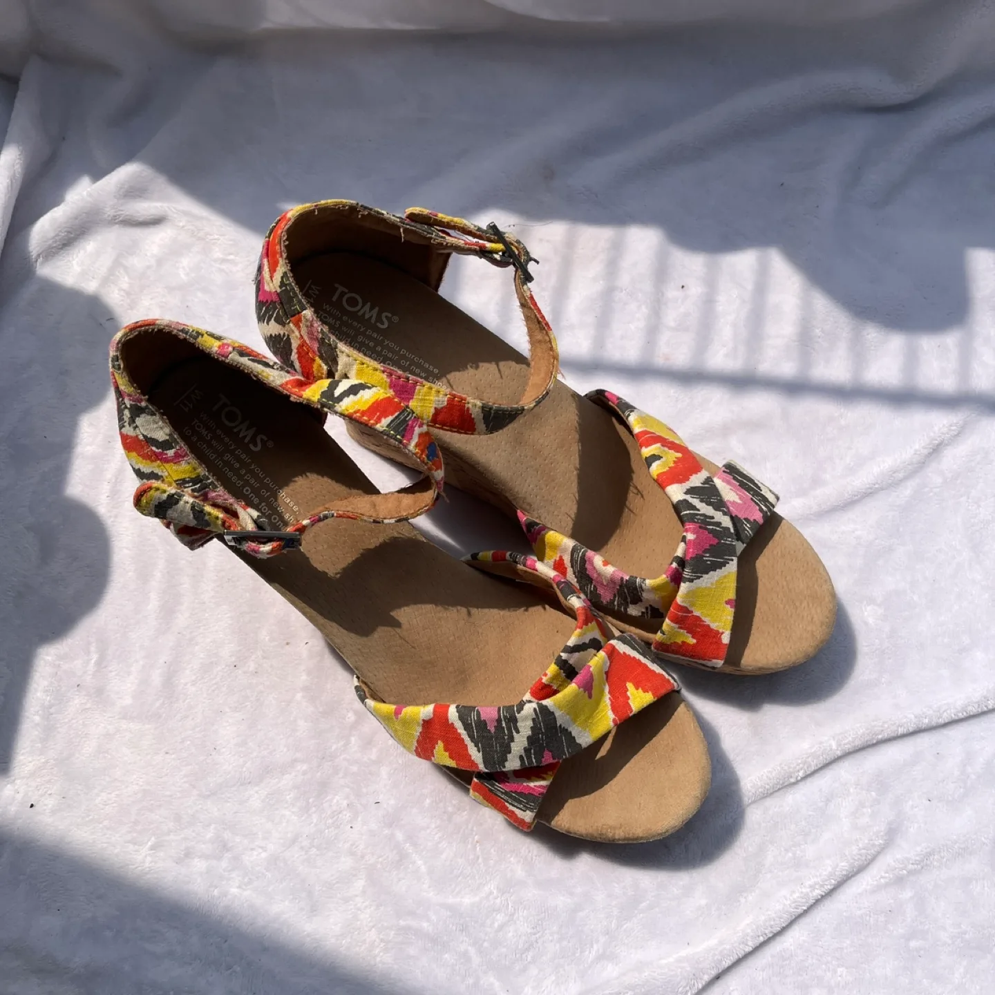 TOMS Wedges saddle heels , Size 11 thumbnail