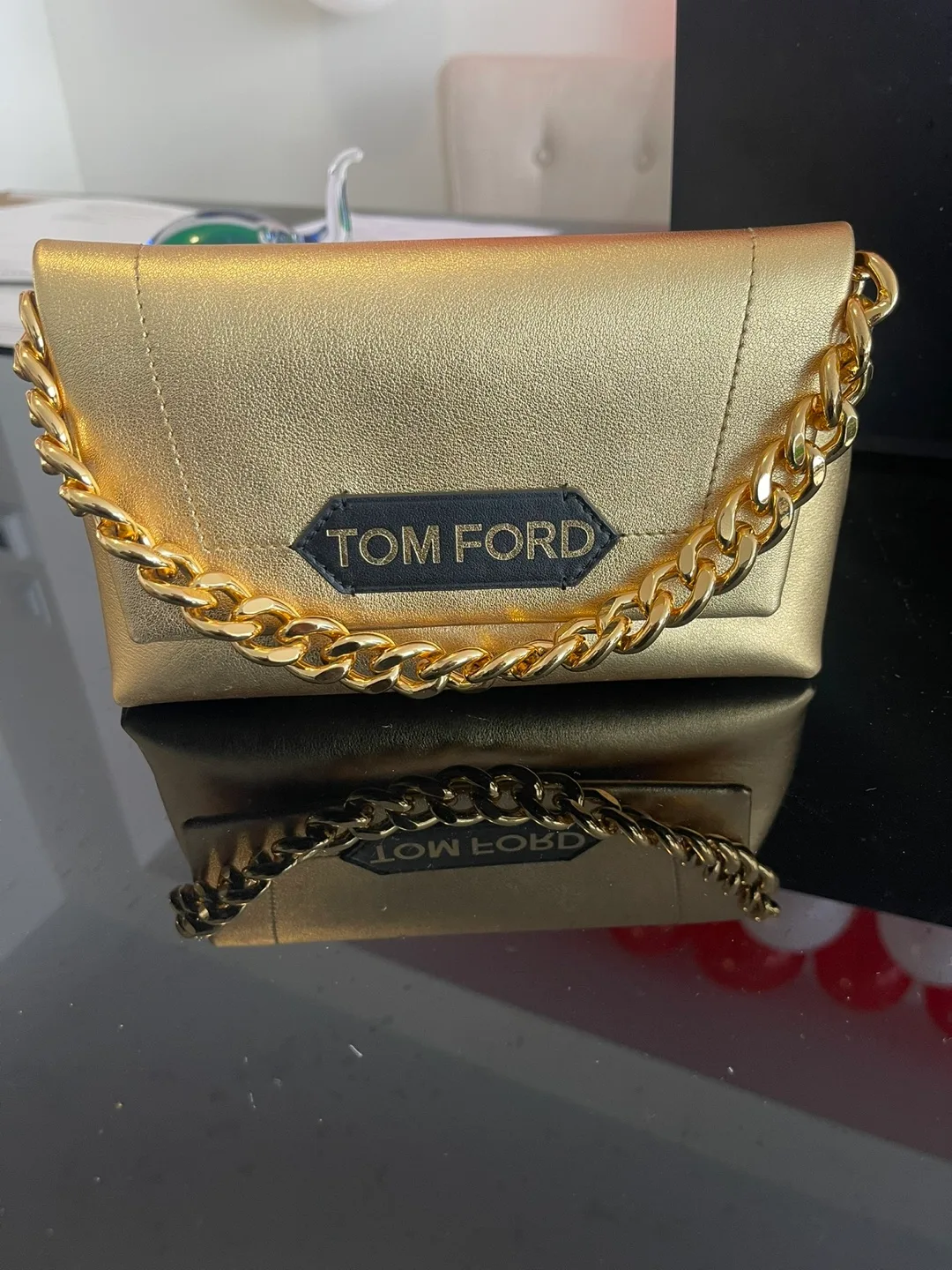 Tom Ford Golden Clutch Bag thumbnail