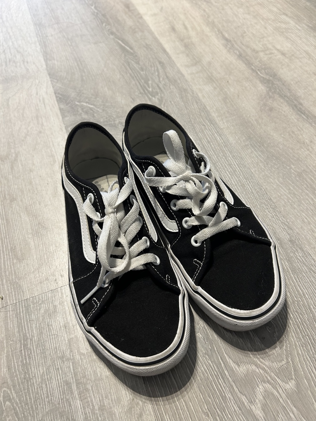 Vans Black and White Sneakers