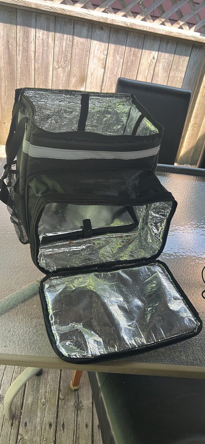 XL insulated backpack delivery bag with 4 cup/drink holders - photo 3