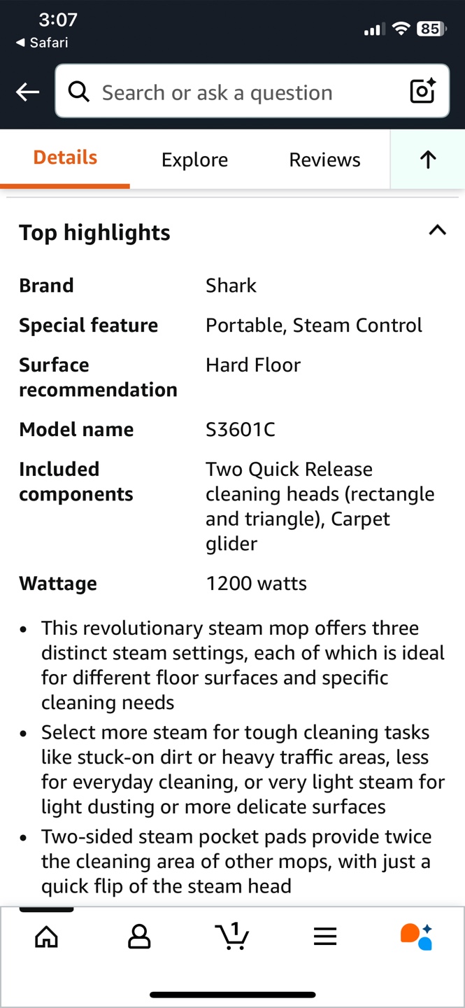Shark Steam Mop - photo 3