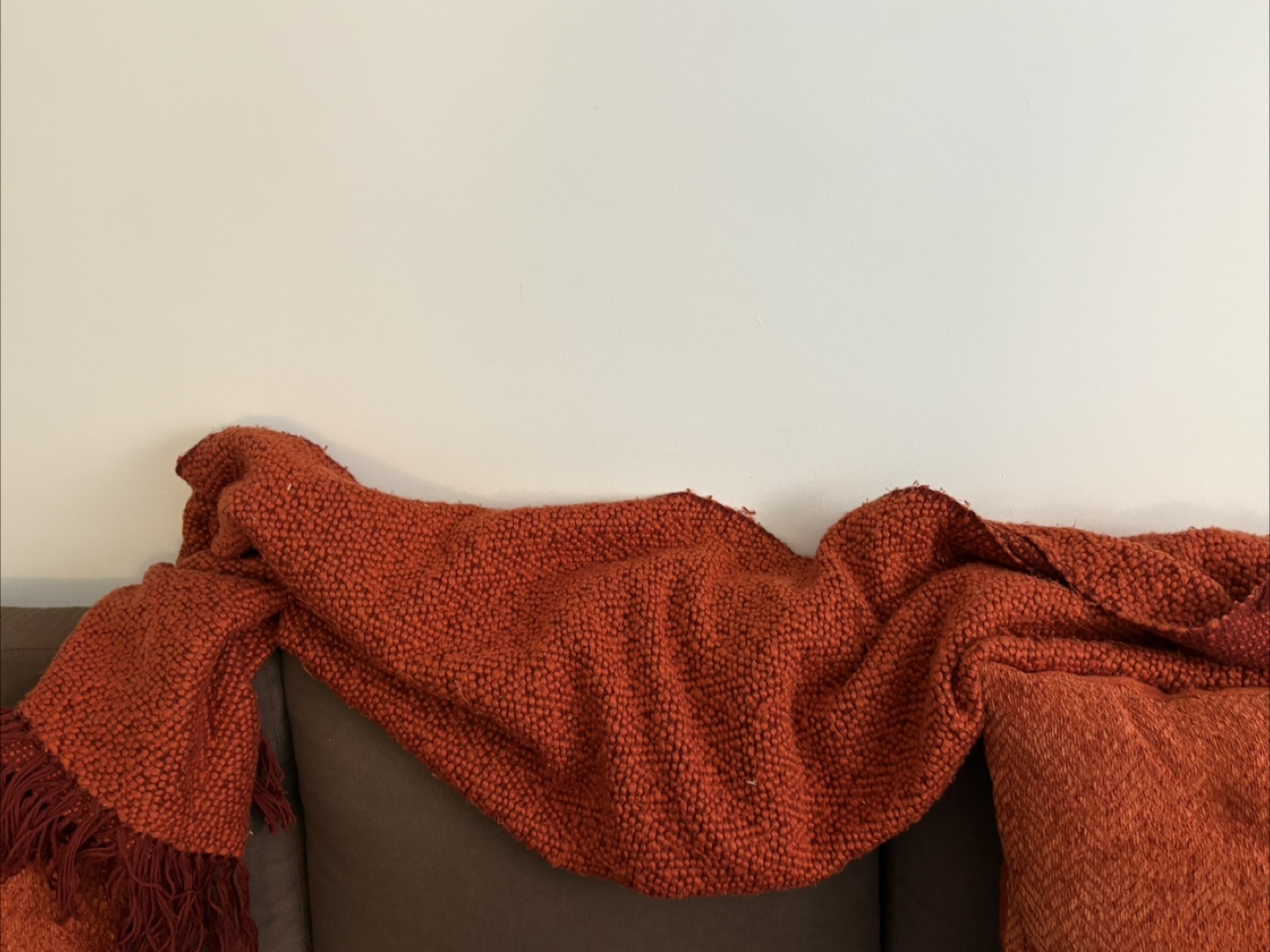 Cozy Orange Throw Blanket and Pillow Set - photo 3