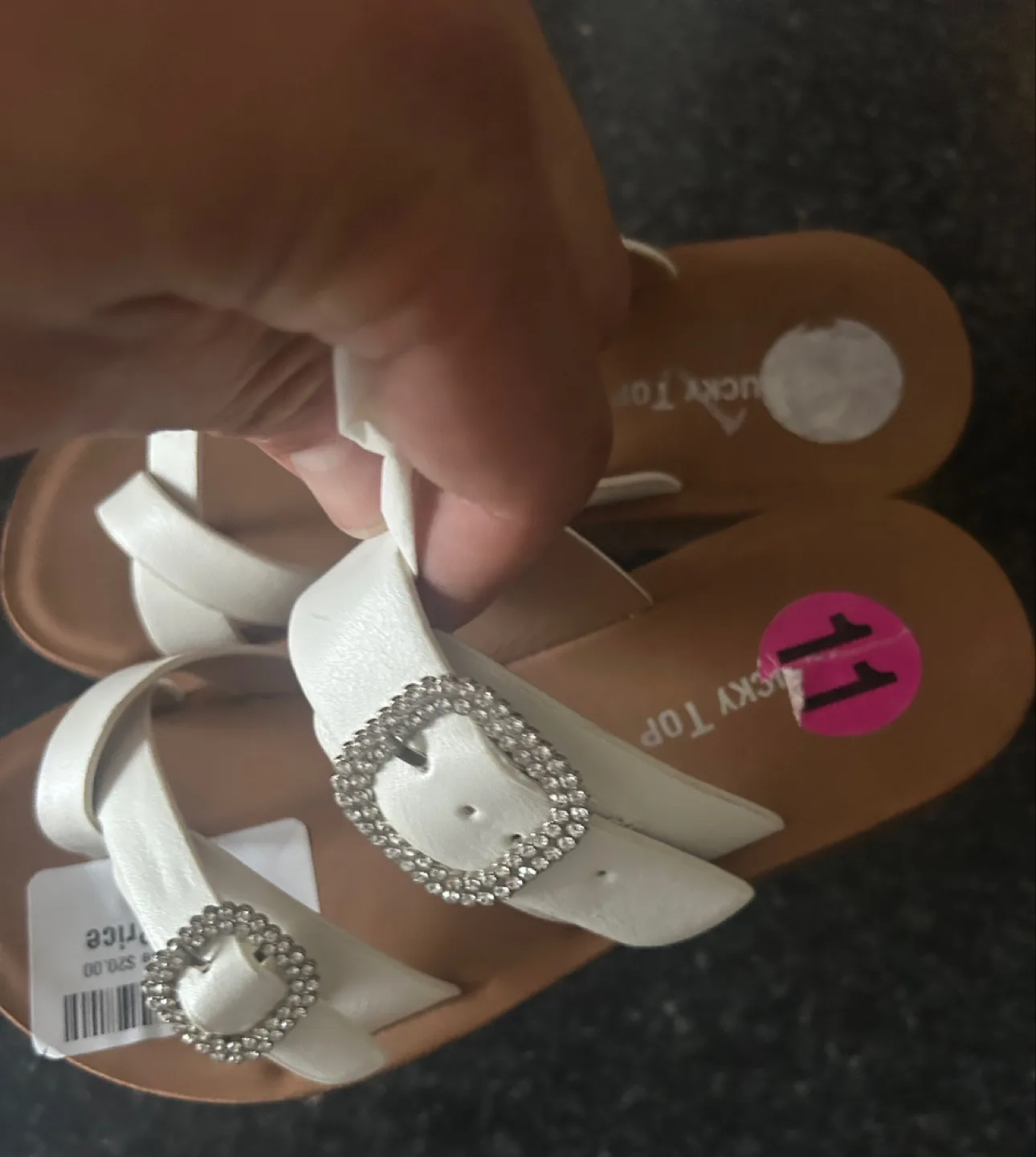 Lucky Top White Sandals image indicator(2)