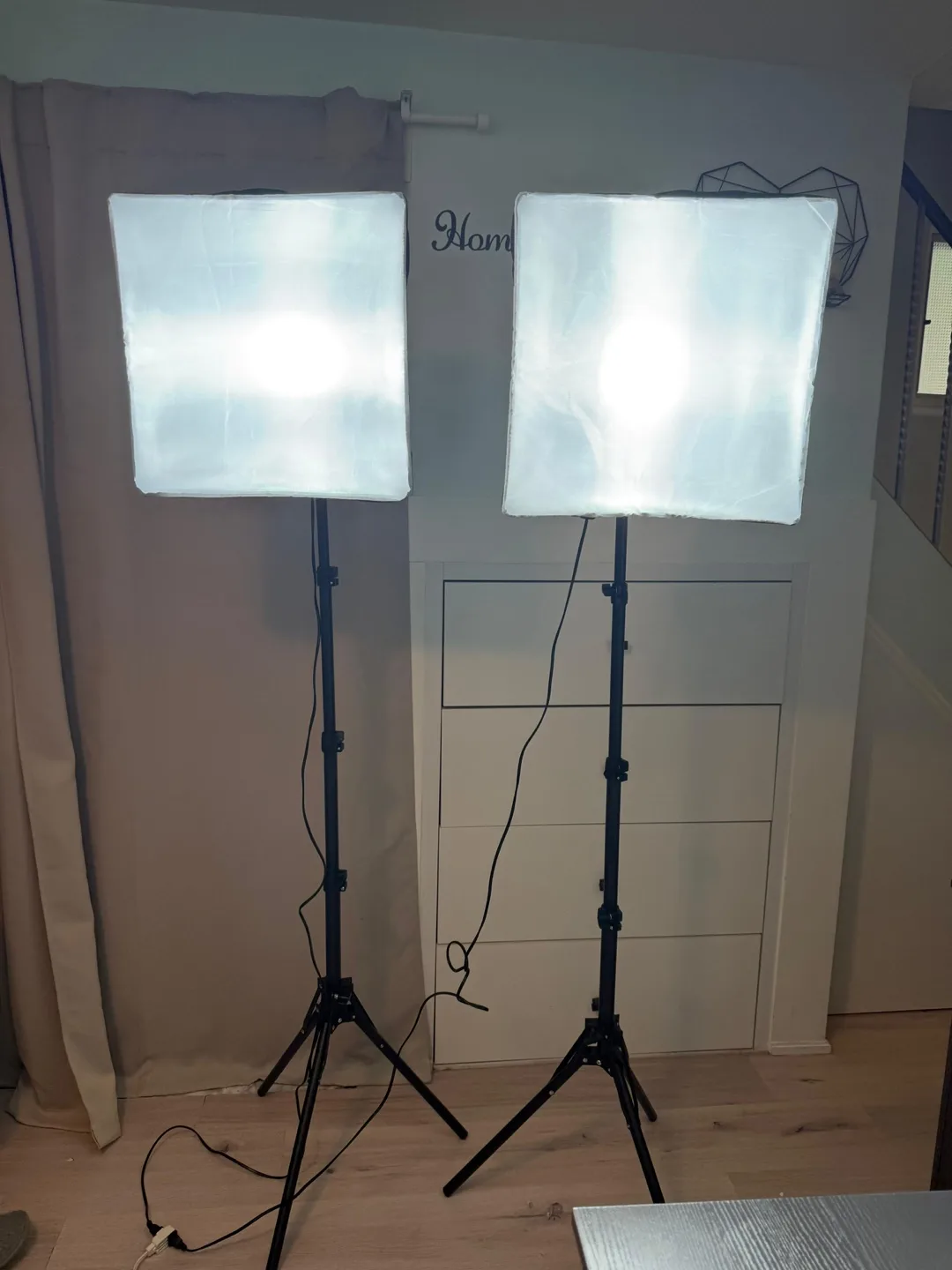NiceVideo LED Softbox Studio Lights image indicator(3)
