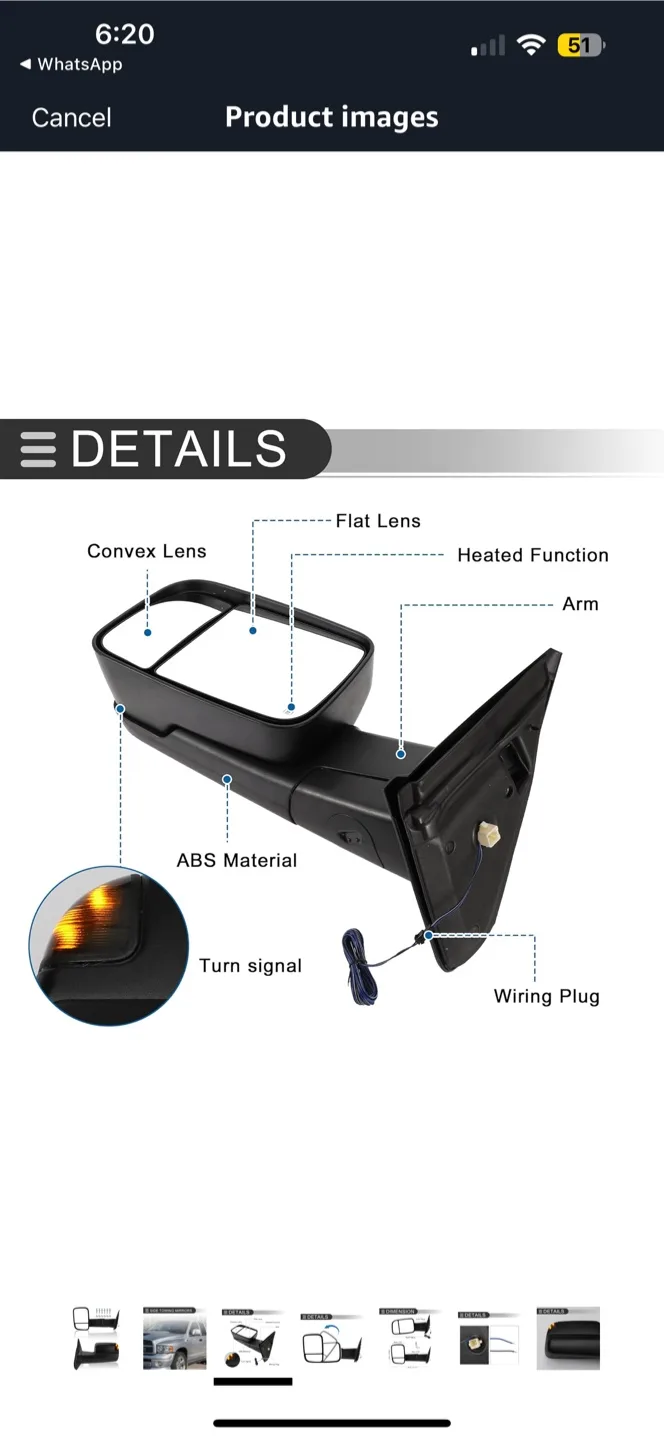 DODGE RAM MIRRORS image indicator(6)