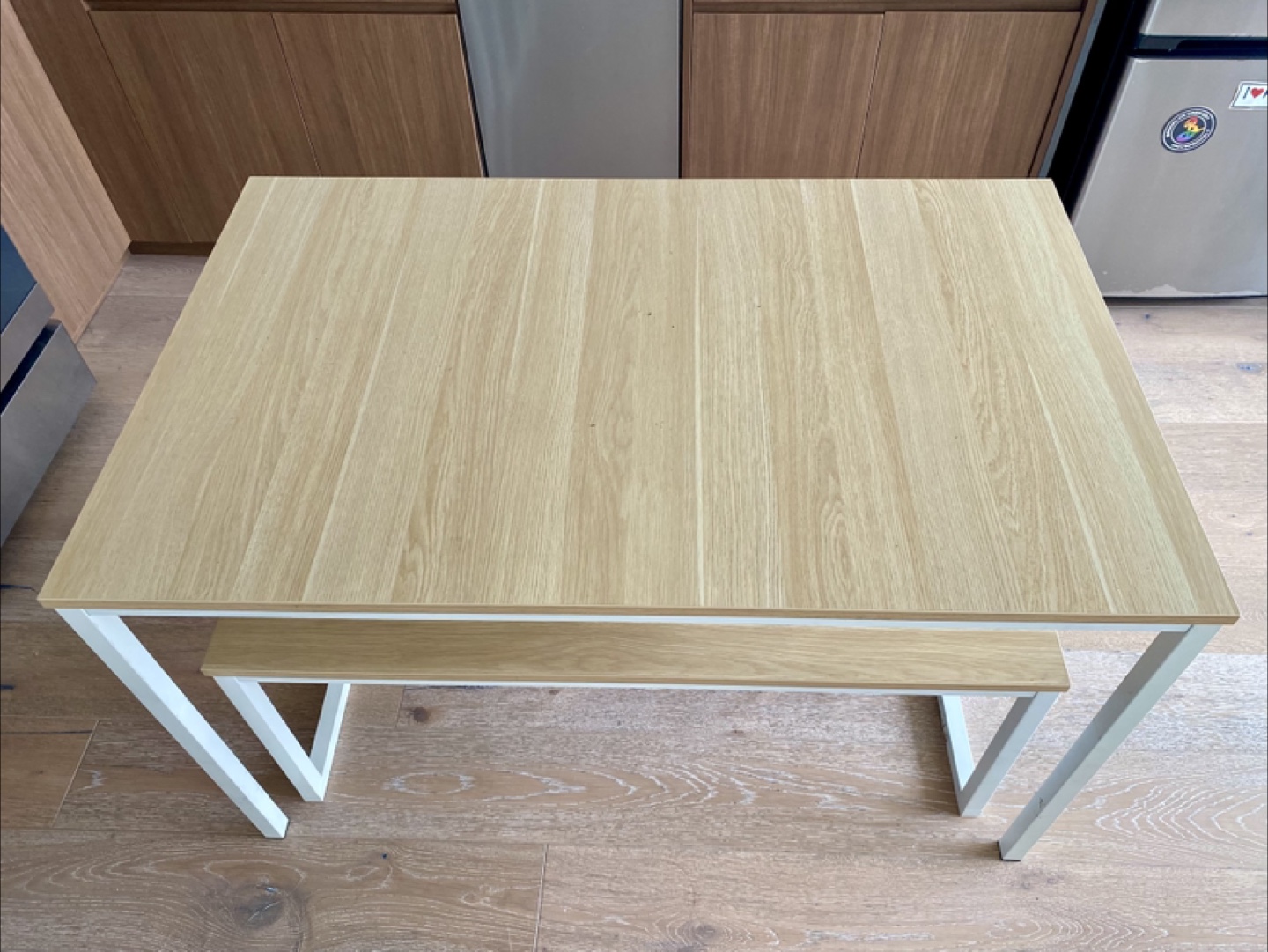 Kitchen dining table and 2 benches - photo 3