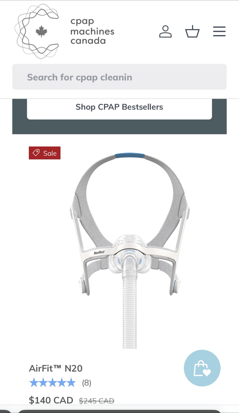 ResMed AirFit N20 Nasal Mask - Small