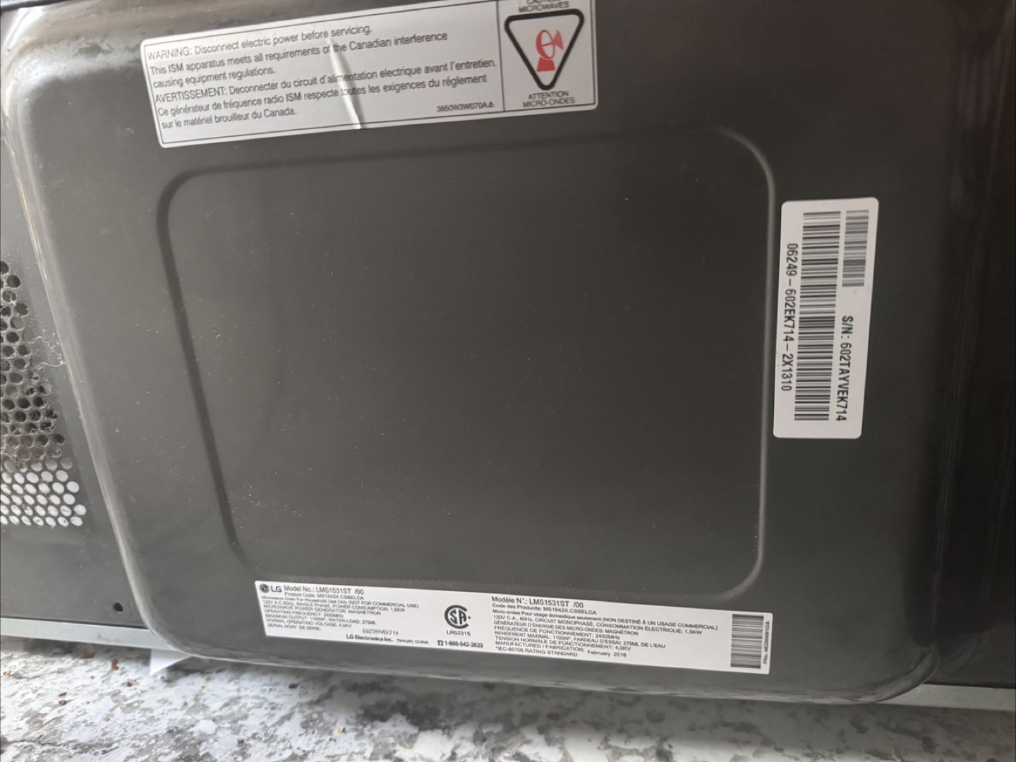LG Microwave Oven - photo 5