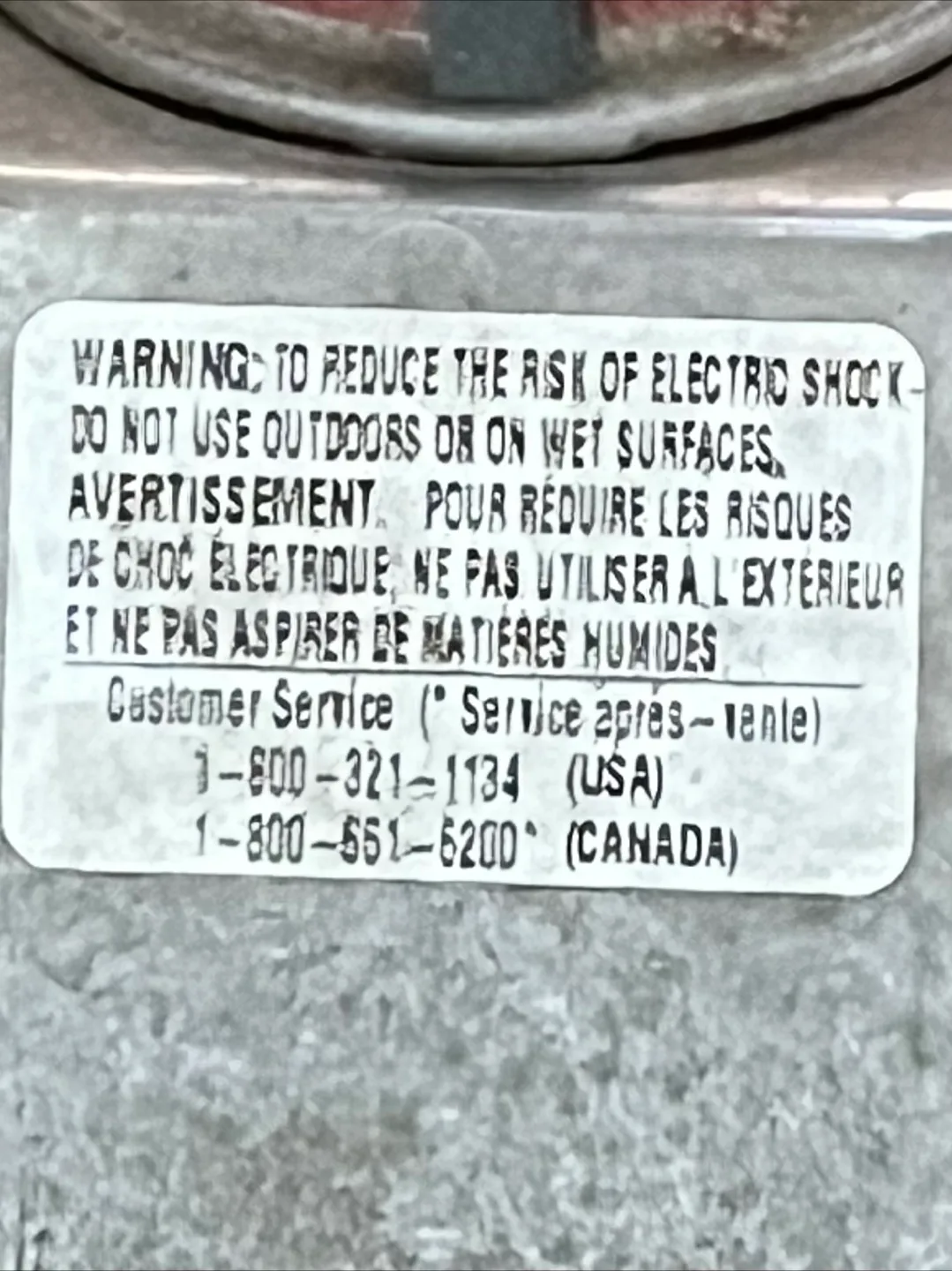 Heavy Duty Commercial Vacuum Cleaner image indicator(5)