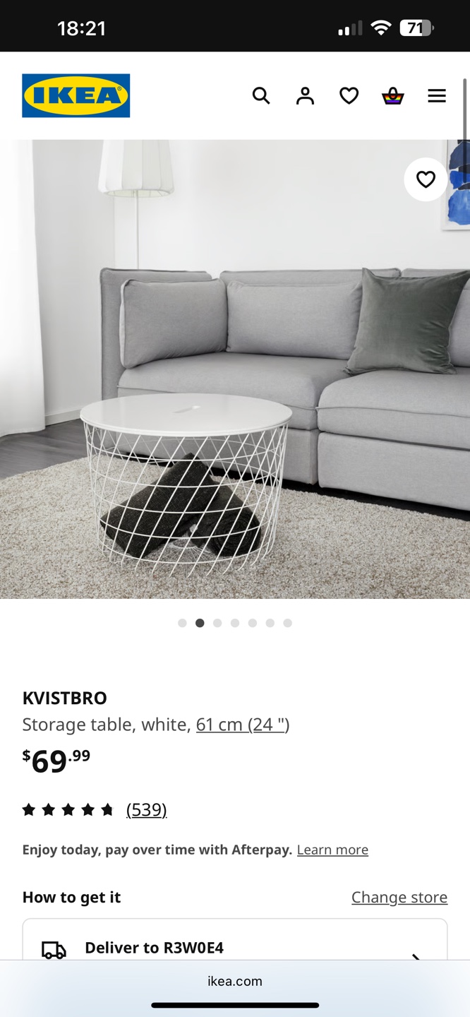IKEA Kvistbro White Round Table - photo 4