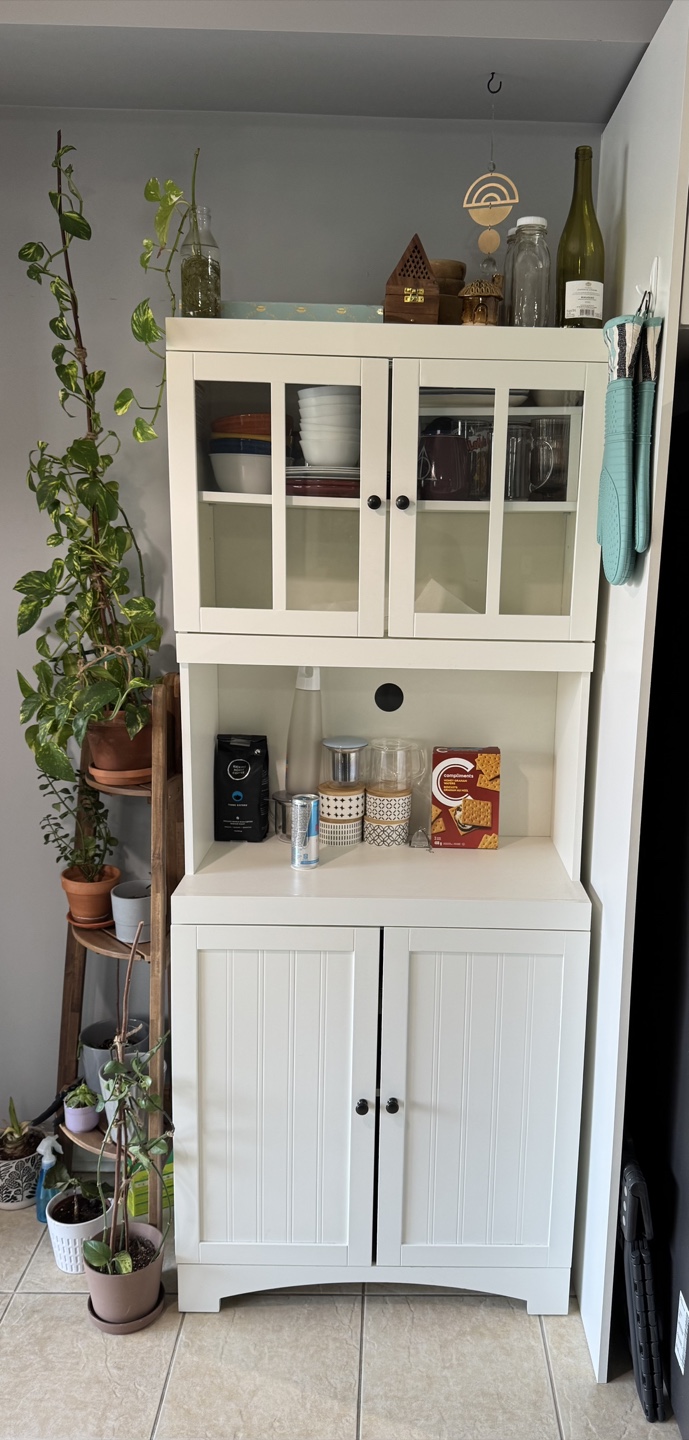 White Kitchen Hutch / Cabinet