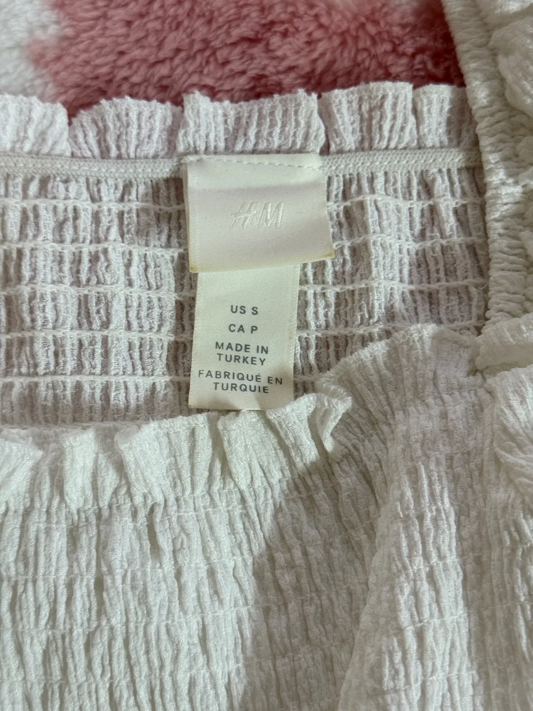 H&M White Crop Top/Blouse image indicator(2)