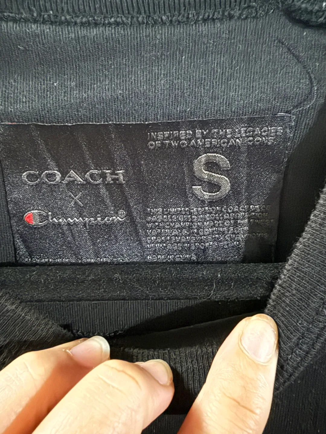 Coach x Champion Black Tee Shirt image indicator(2)