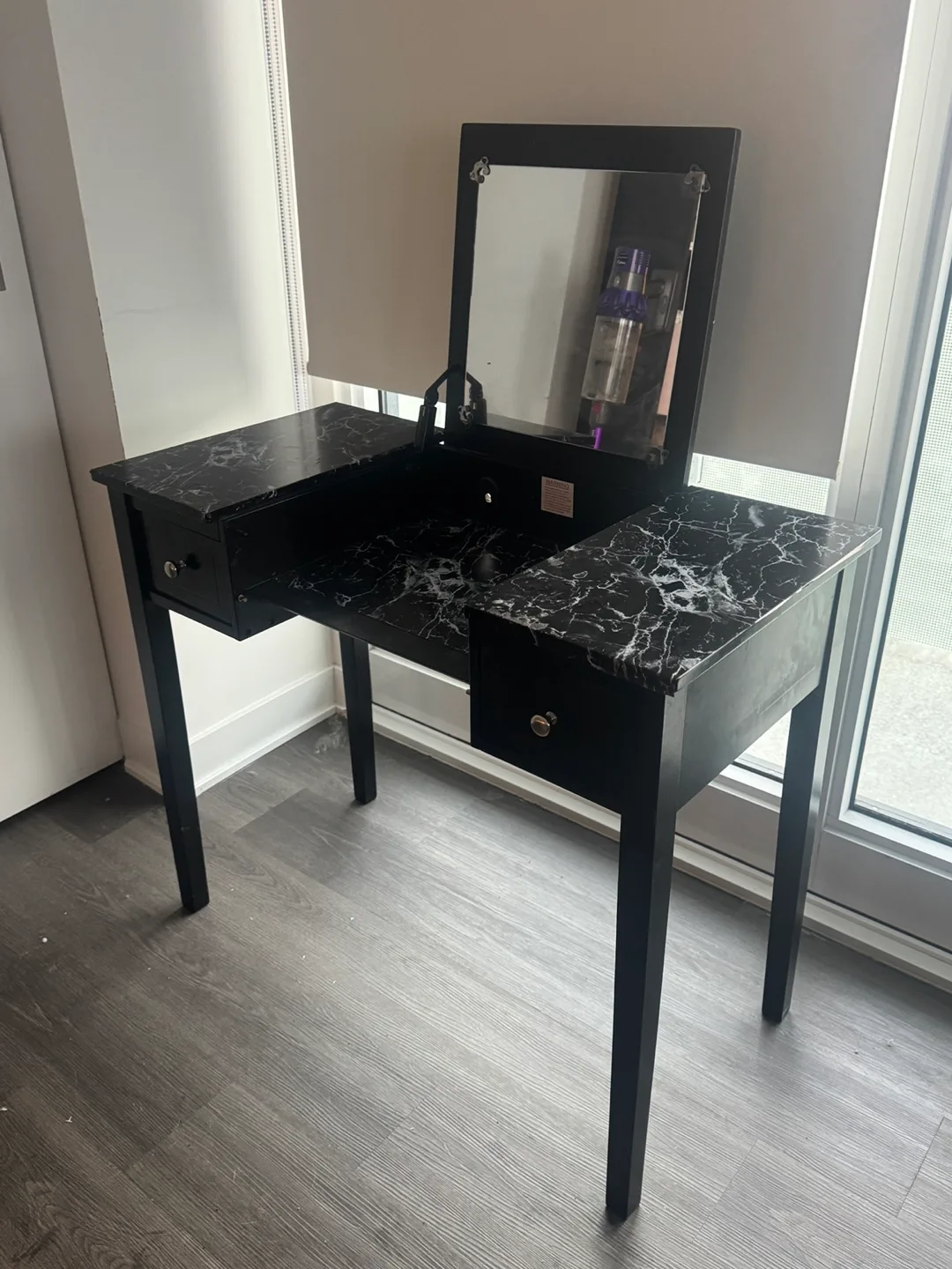 Black Vanity Table (Negotiable price) thumbnail