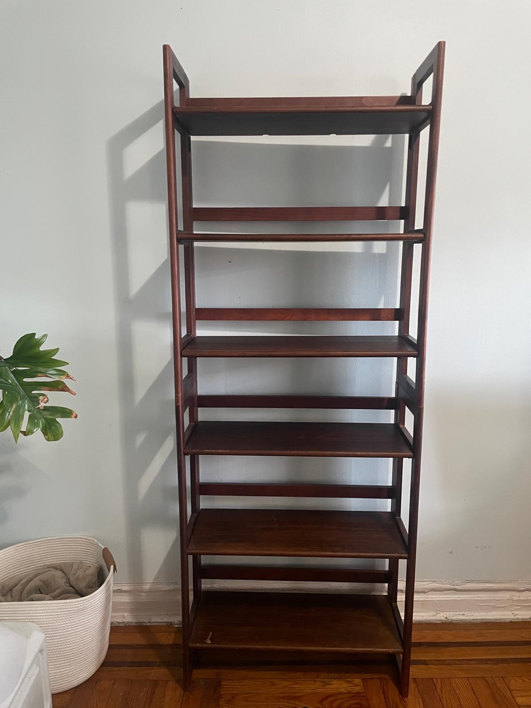 Dark oak collapsable Bookshelf