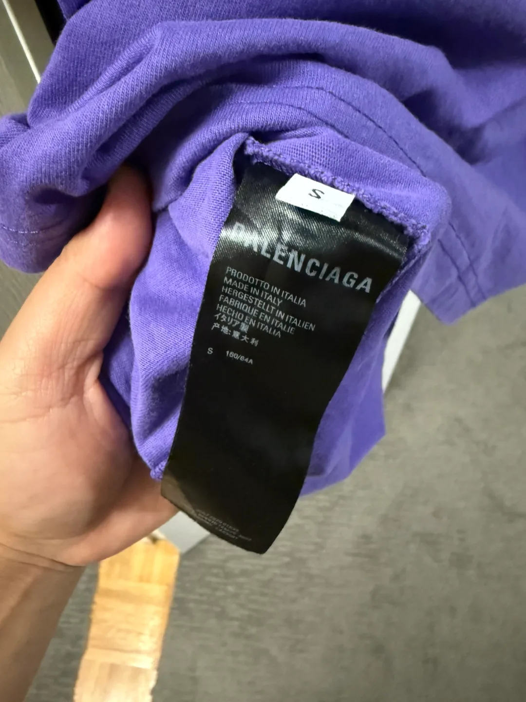 Balenciaga Purple Embroidered Shirt image indicator(4)