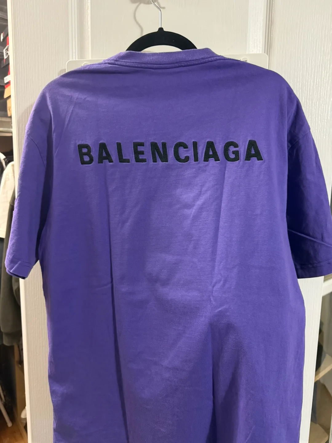 Balenciaga Purple Embroidered Shirt image indicator(2)