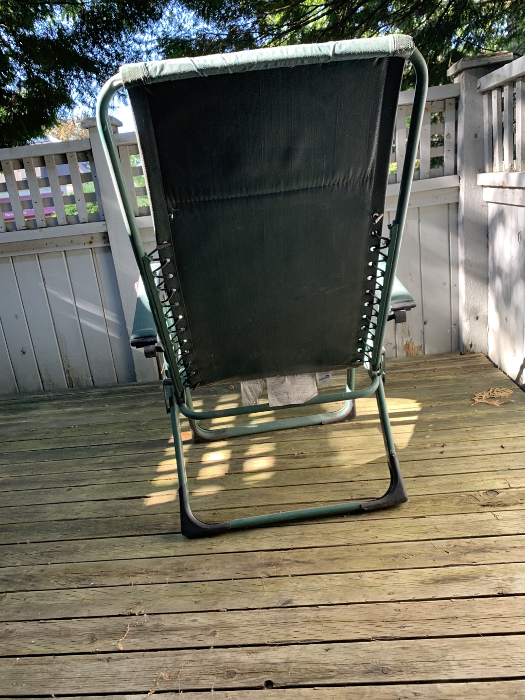 Green Outdoor Reclining Chair - Gravity Chair - photo 4