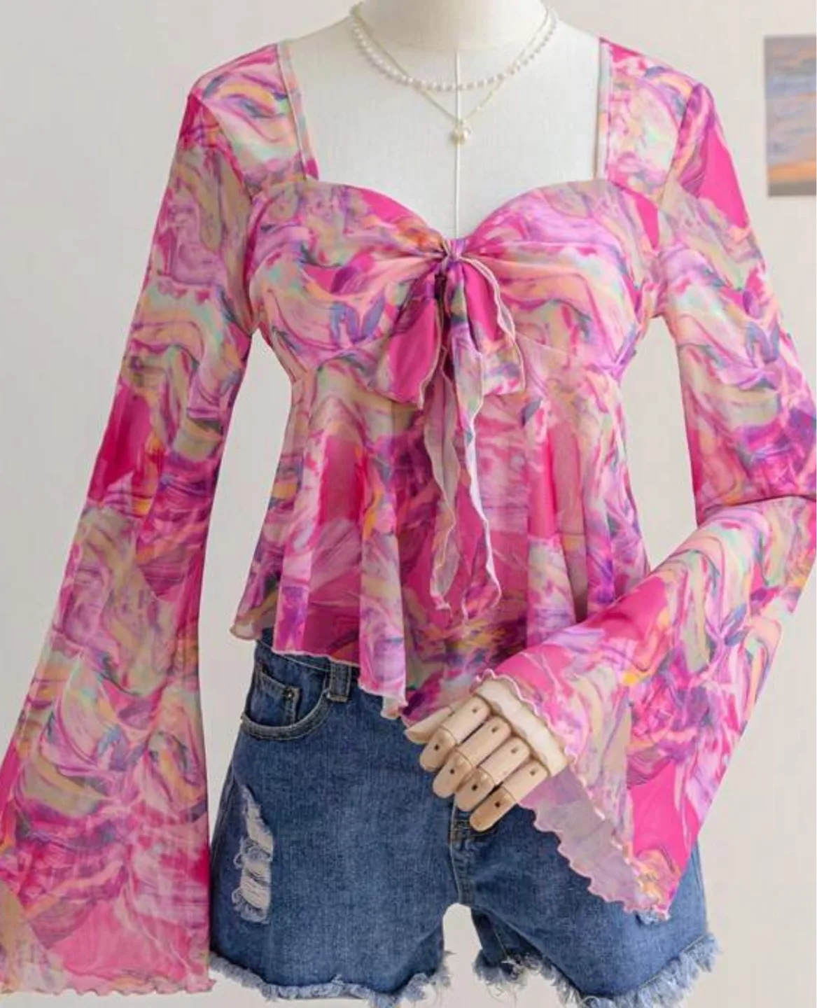 Floral Mesh Top image indicator(3)