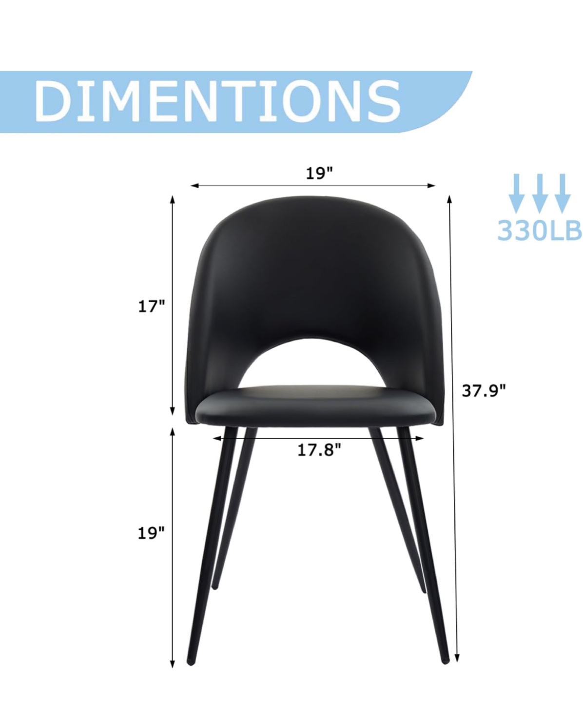 Set of 4 Modern Dining Chairs - photo 2