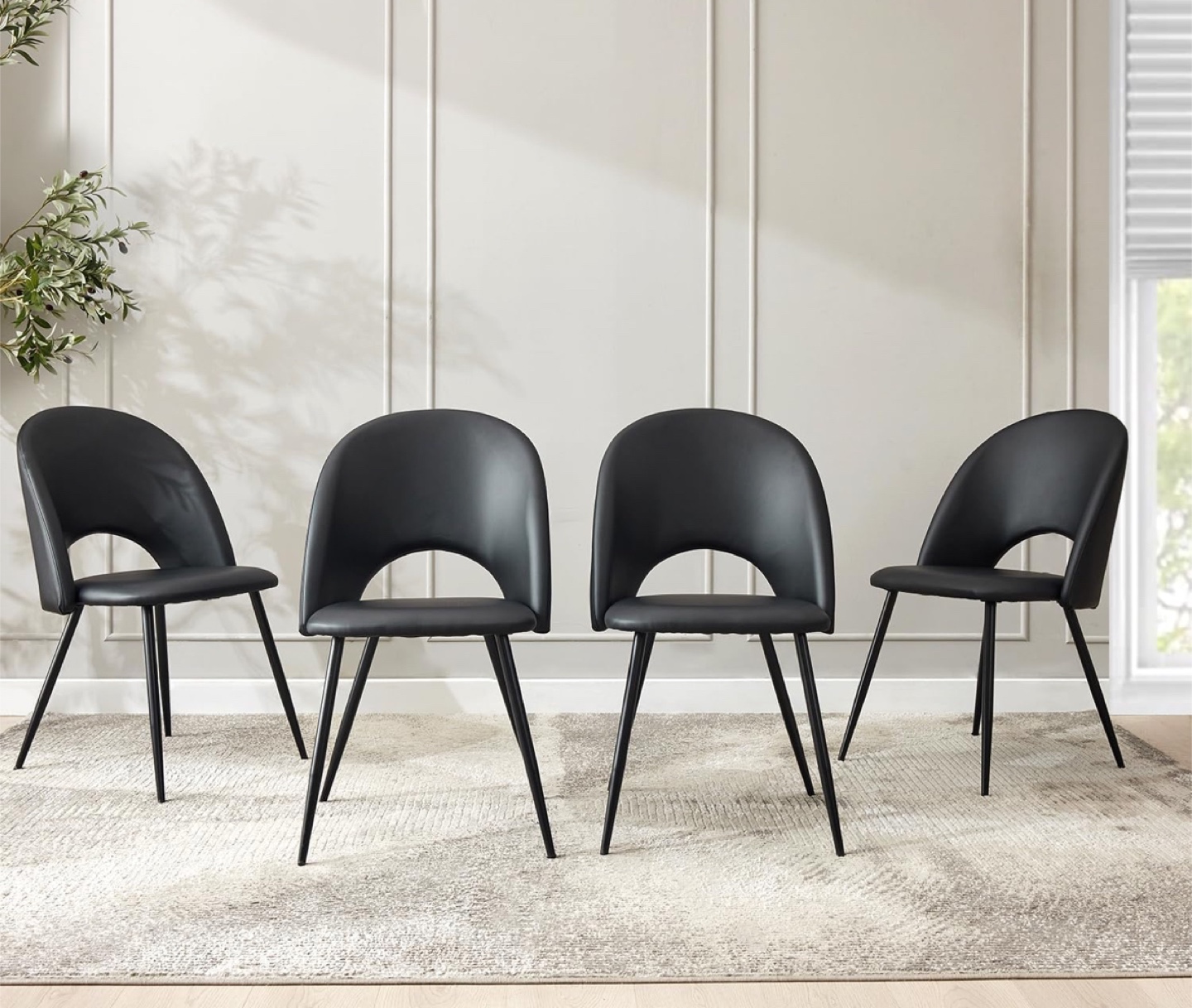 Set of 4 Modern Dining Chairs