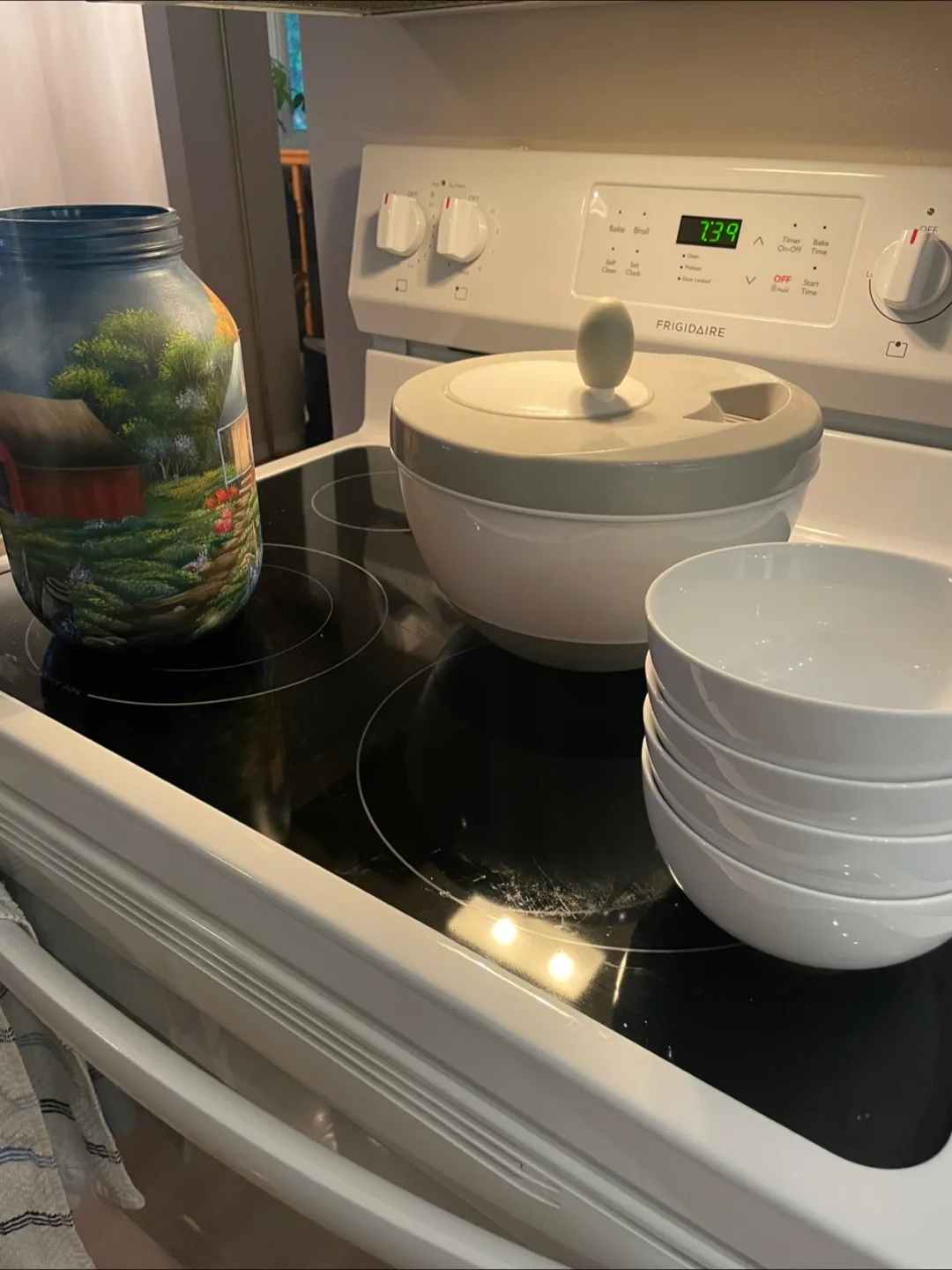 Dessert bowls, salad spinner, two sets of mixing bowls, etc thumbnail