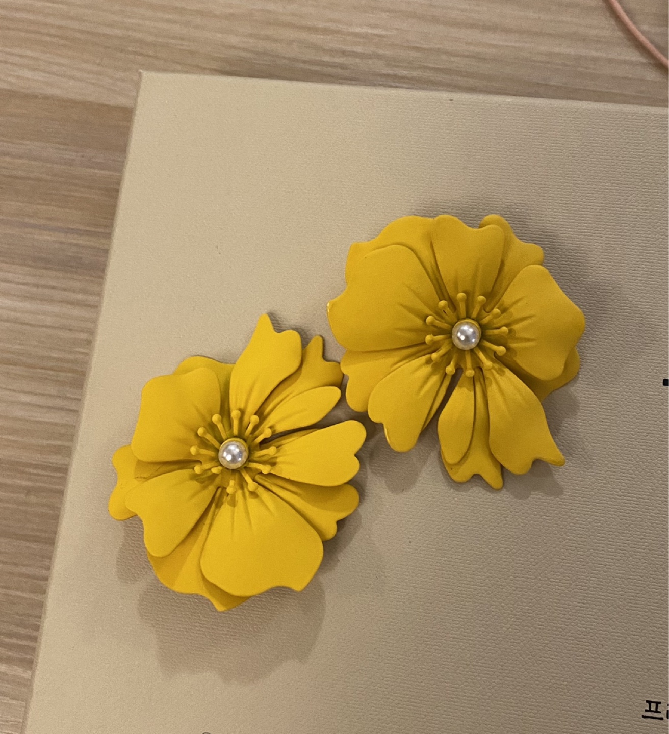 Yellow Floral Earrings