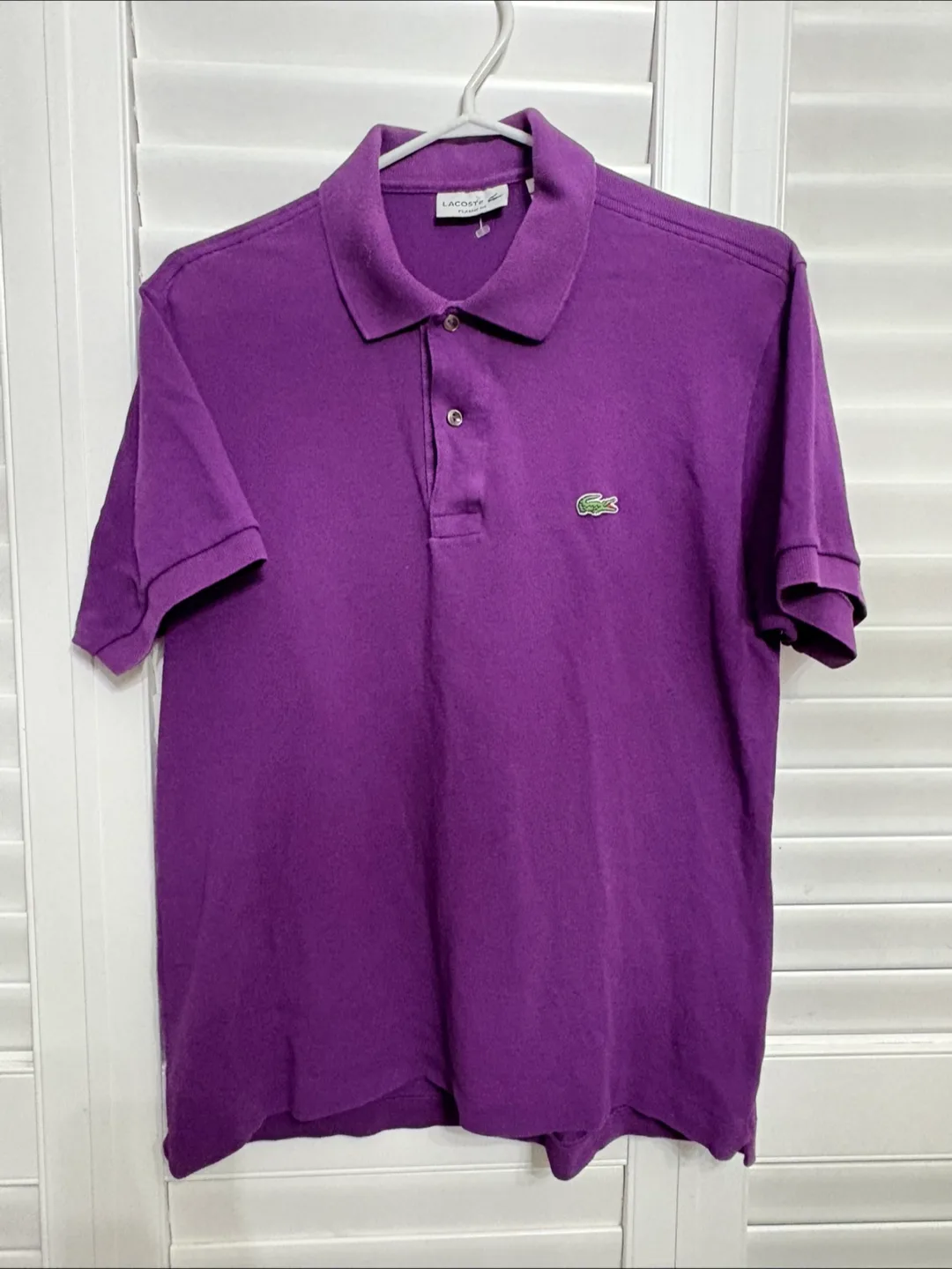 Lacoste Classic Fit Purple Polo Shirt thumbnail