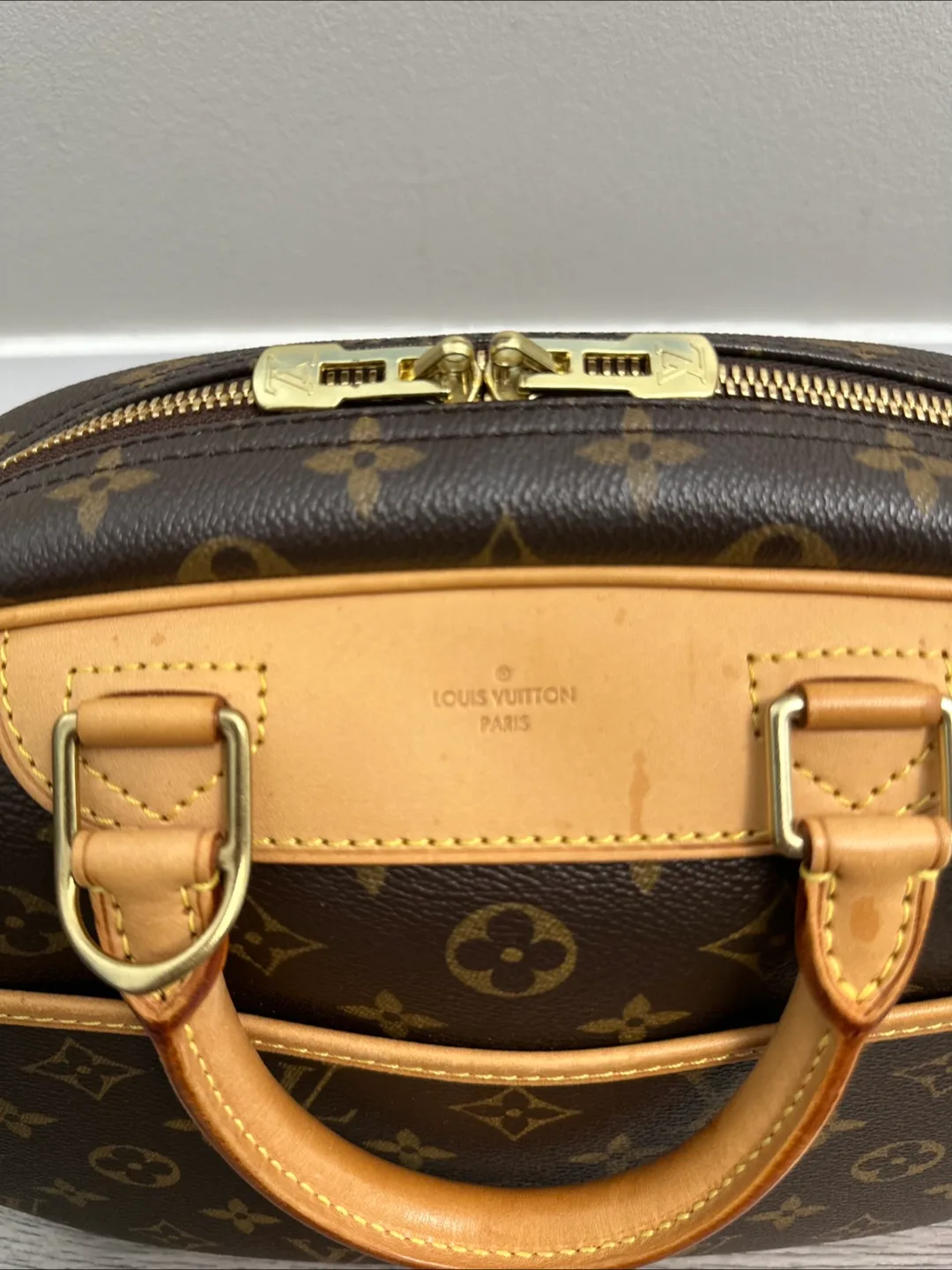 (Original) Louis Vuitton Monogram Deauville Bag image indicator(8)