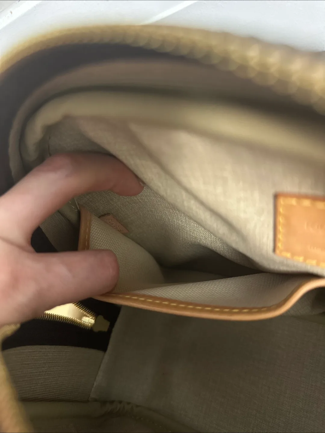 (Original) Louis Vuitton Monogram Deauville Bag image indicator(7)