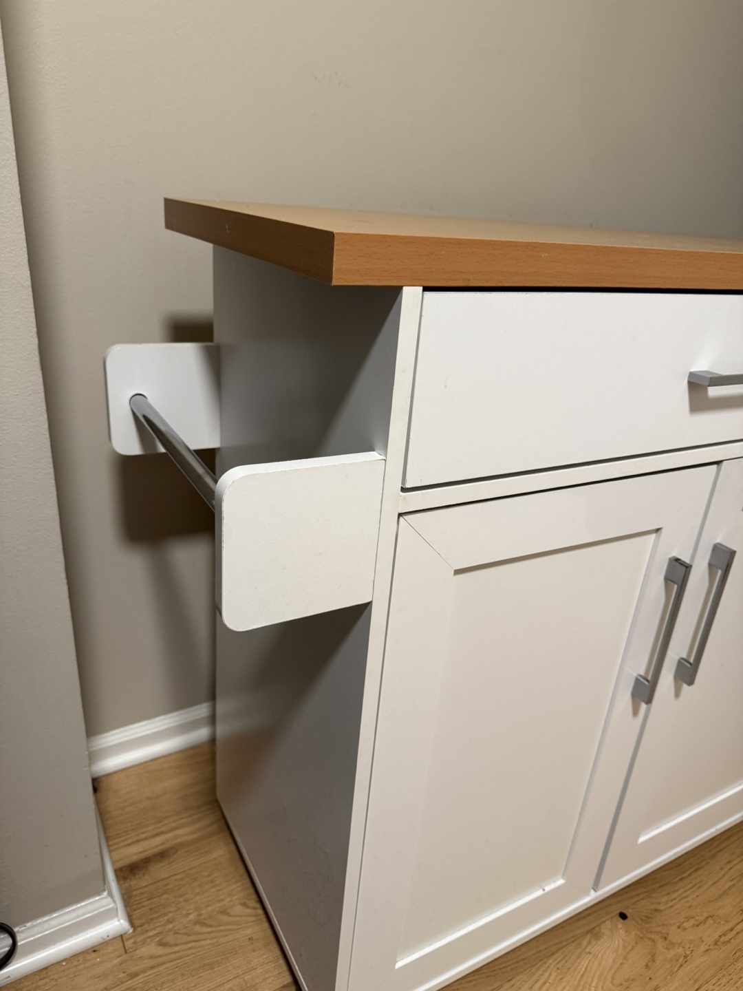 White Kitchen Cart - photo 3