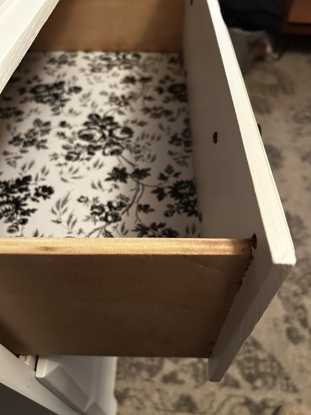White dresser with black hardware - photo 5