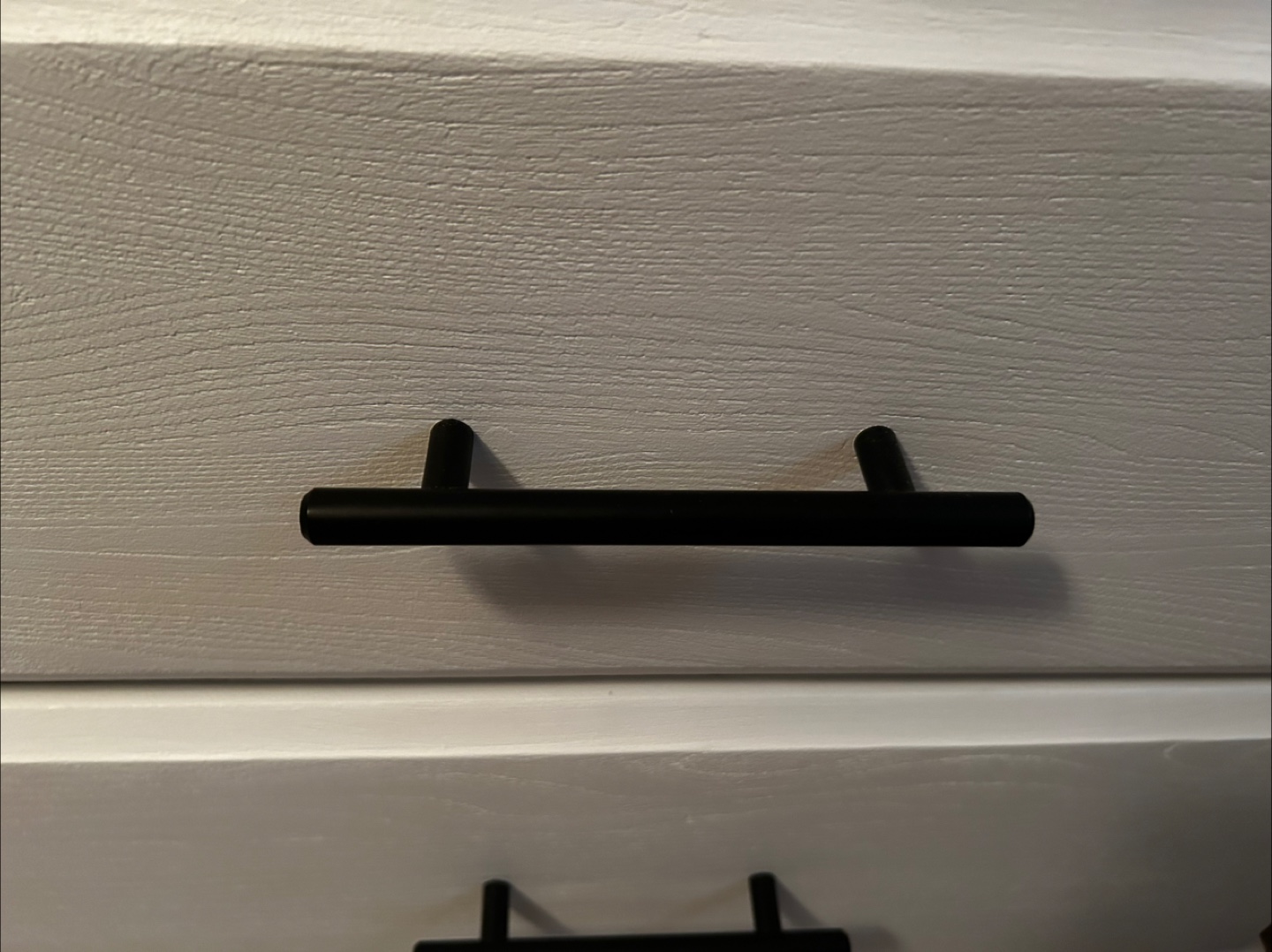 White dresser with black hardware - photo 4