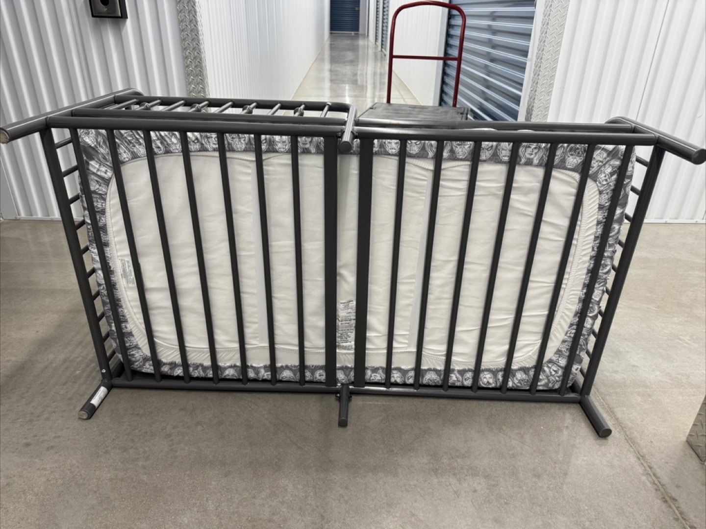 Metal Kids Bed with Mattress- Like New - photo 5