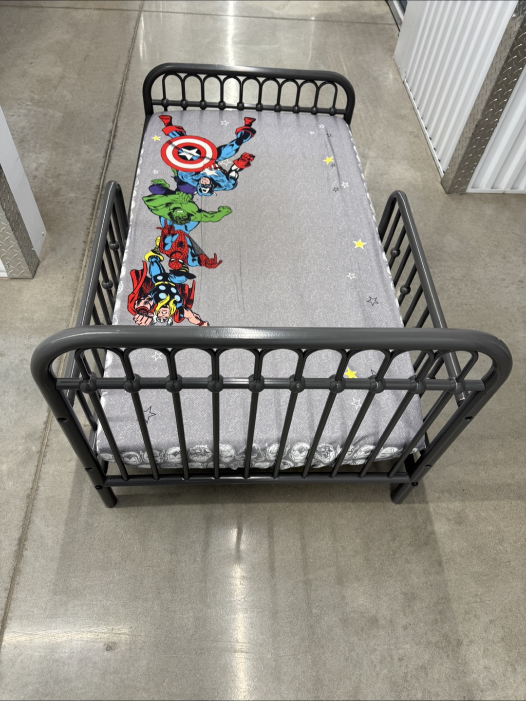 Metal Kids Bed with Mattress- Like New - photo 4