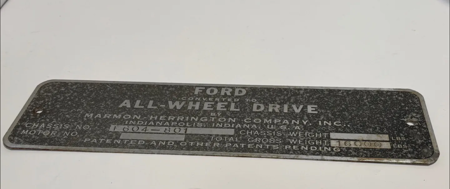 Marmon Herrington 1941 Truck All Wheel Drive Conversion Badge image indicator(2)