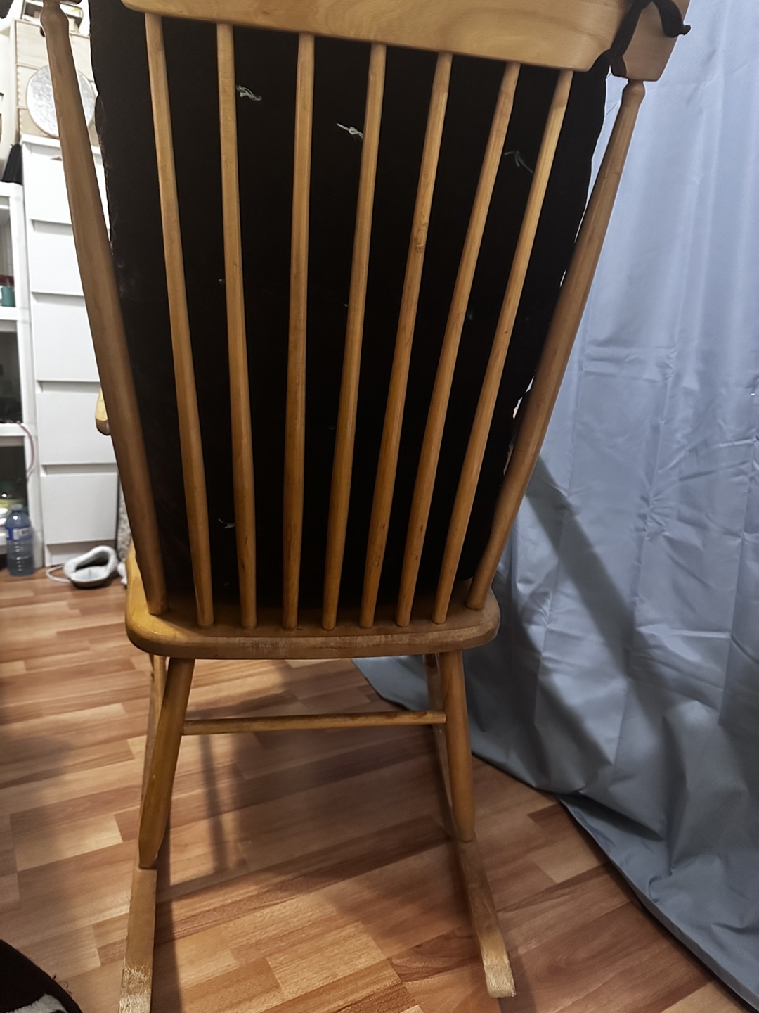 Wooden Rocking Chair with Cushions - photo 2