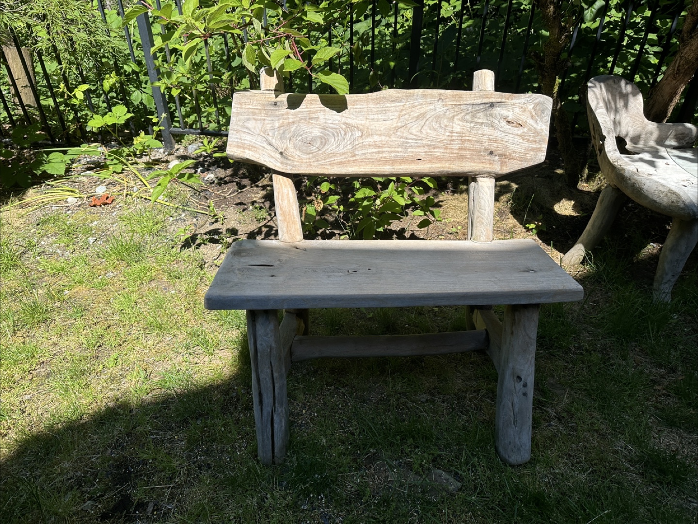 Wooden bench outdoor
