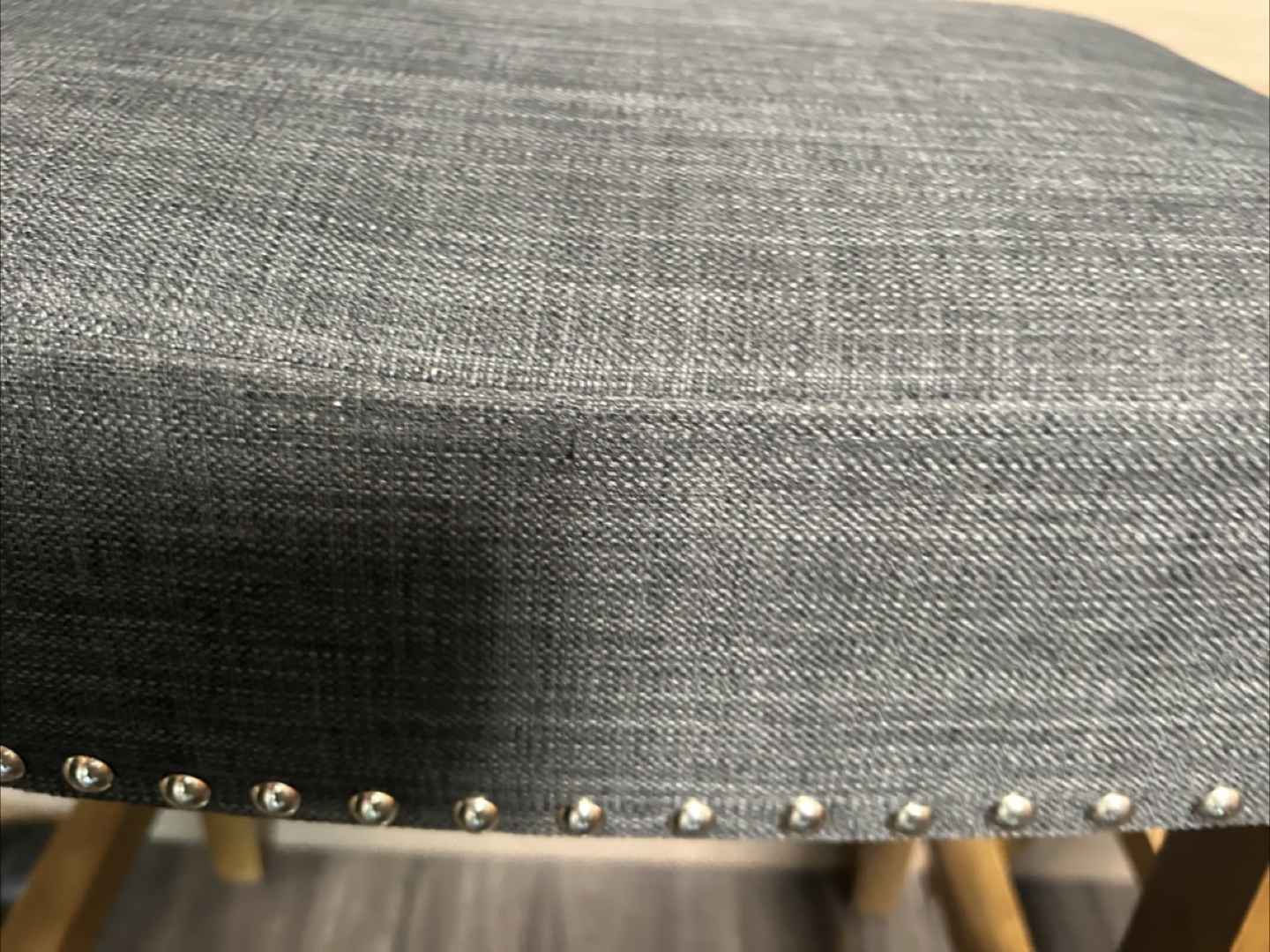3 Grey Fabric Bar Stools - photo 3