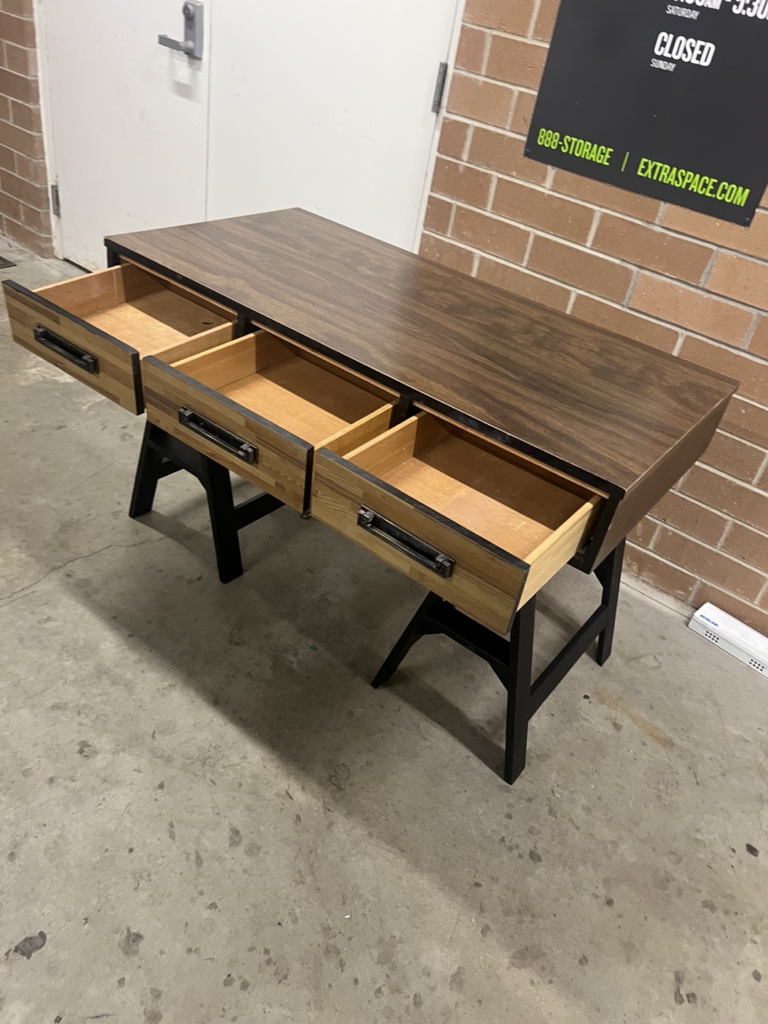 Modern Wooden Desk with Drawers - photo 4