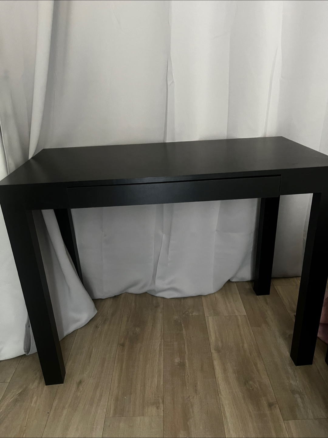 Black Desk with Drawer - photo 2
