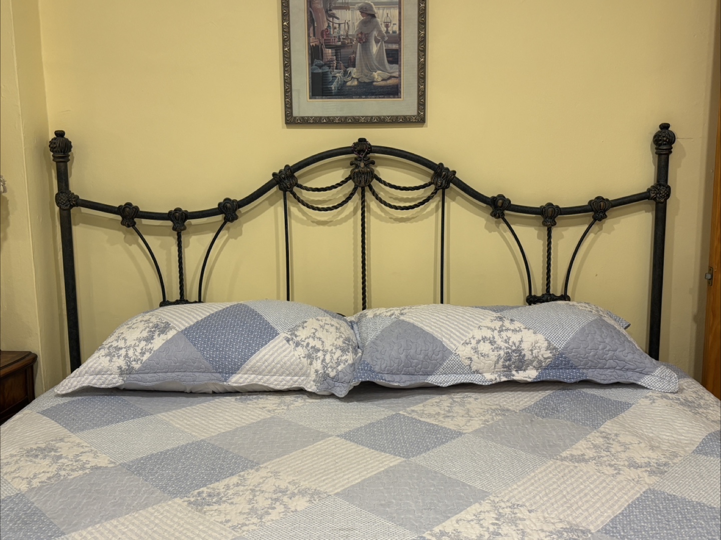 Vintage Metal Headboard - King Size