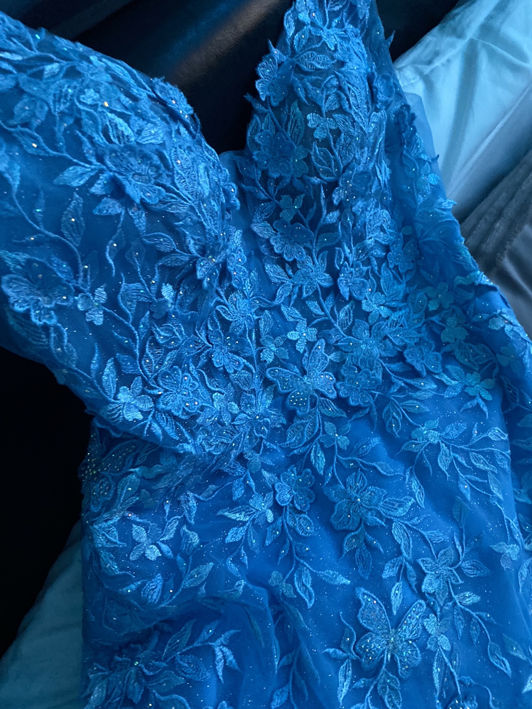 Gorgeous Blue Embroidered Dress - photo 4