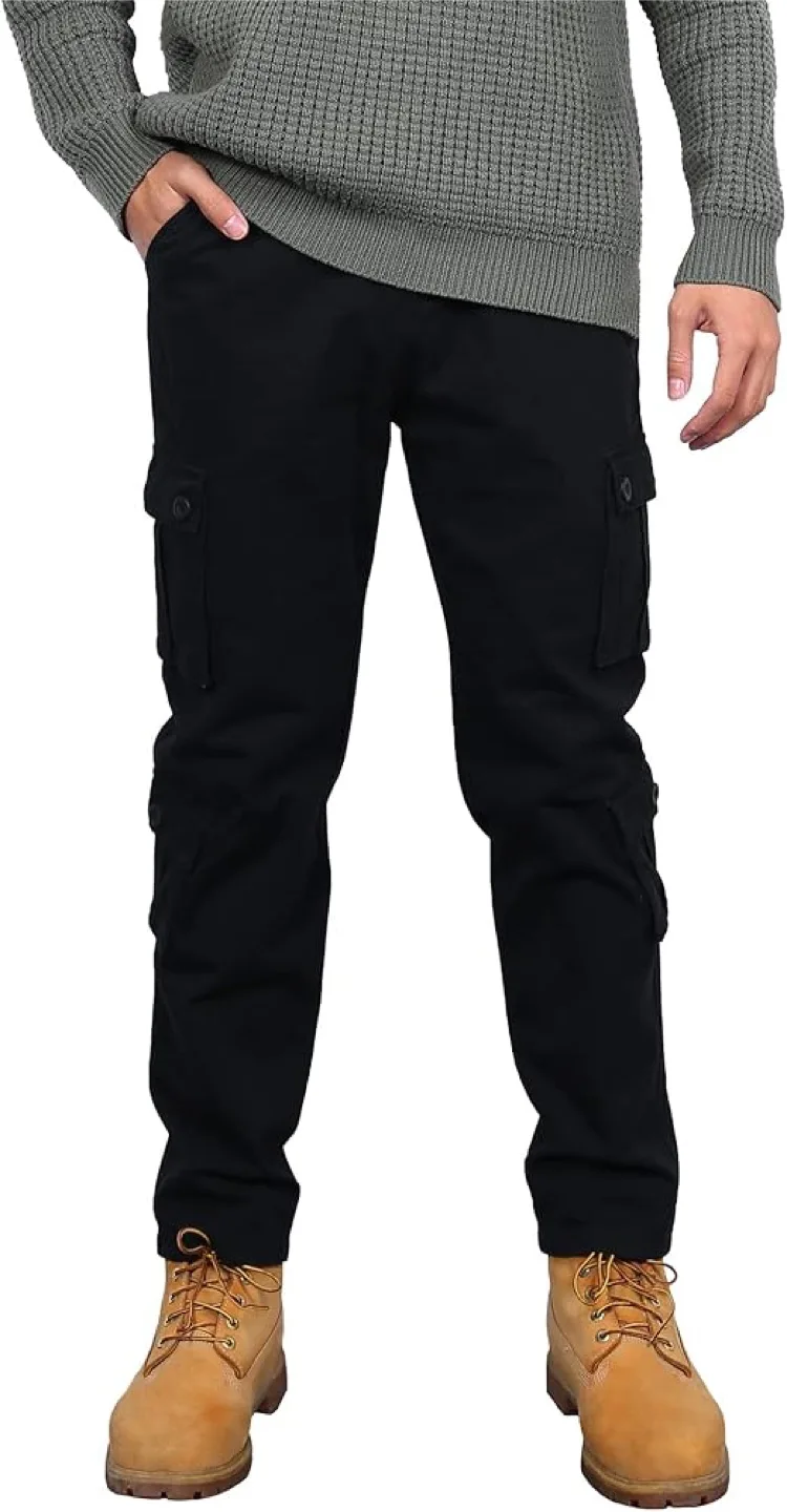 New APTRO Men's Cargo Pants Relaxed Fit Multi-Pockets Work Pant thumbnail