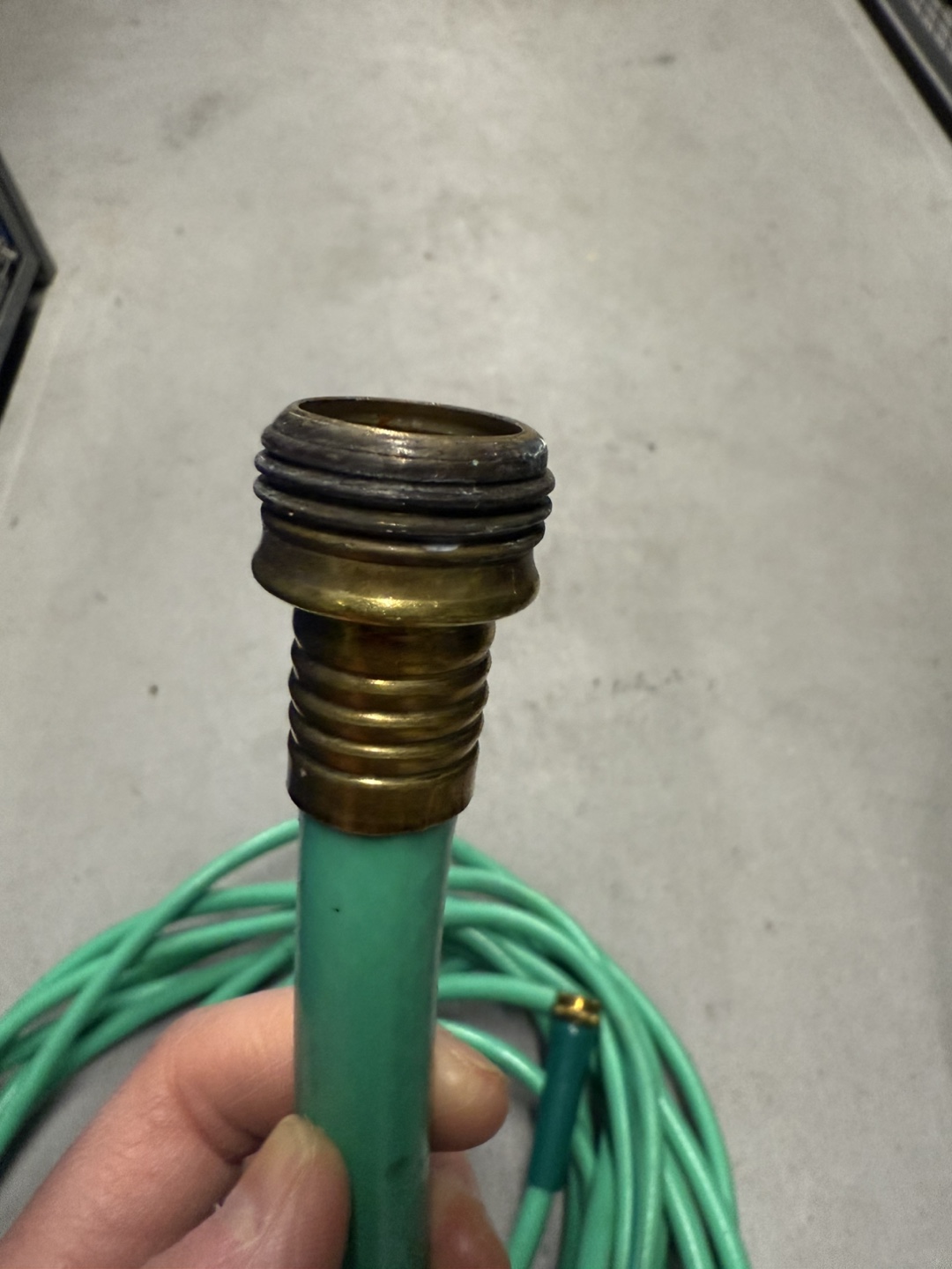 Green Garden Hose with Nozzle - photo 3