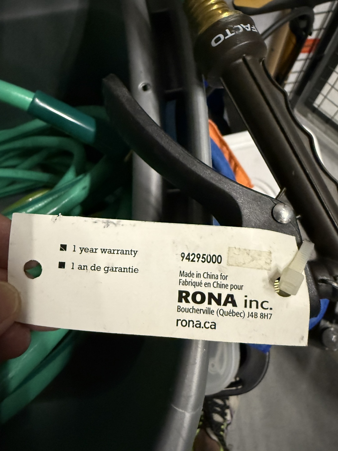 Green Garden Hose with Nozzle - photo 5